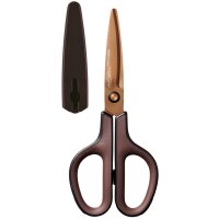 PLUS JAPAN Universalschere FITCUT CURVE Titanium, braun