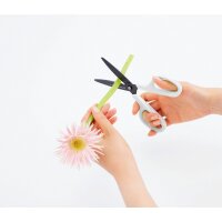 PLUS JAPAN Ciseaux universels FITCUT CURVE Fluor, gris/blanc