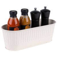 APS Besteckbehälter UTENSILO, Edelstahl weiss