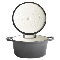 APS Casserole avec couvercle 5STARS, 4,0 litres, anthracite