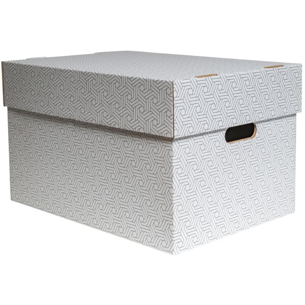 SMARTBOXPRO Aufbewahrungsbox, gross, weiss grau