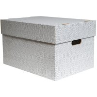 SMARTBOXPRO Boîte de rangement, grand, blanc/gris