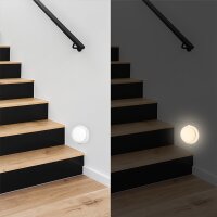 LogiLink Veilleuse LED avec détecteur mouvement & crépuscule