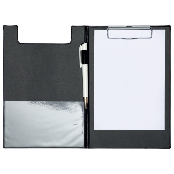 MAUL Porte-bloc &agrave; pince plastifi&eacute;, A5, noir