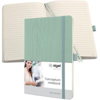 sigel Notizbuch Conceptum, DIN A5, kariert, rot