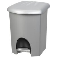 plast team Poubelle cosmétique à pédale, 6 litres, blanc