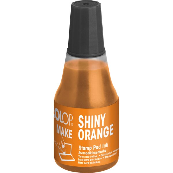 COLOP Encre pour tampon encreur MAKE, 25 ml, shiny orange