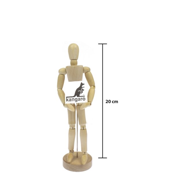 kangaro Mannequin articul&eacute;, hauteur: 200 mm, neutre