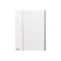 KOLMA Register KolmaFlex A4 18.324.03 grau 1-24