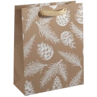 sigel Sac cadeau de Noël Pine Cones and Pine branches