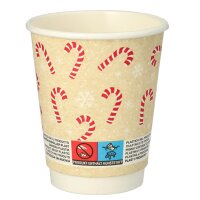 PAPSTAR Gobelet en carton Candy Canes, 0,2 l