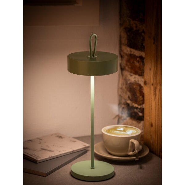 APS Akku LED-Tischleuchte CLEO, weiss