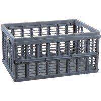NHG Klappbox, PP, 32,5 Liter, grau