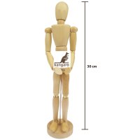 kangaro Gliederpuppe, neutral, Höhe: 300 mm