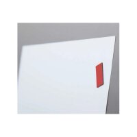 MAUL Symbole magnétique rectangle, 20 x 10 mm, rouge