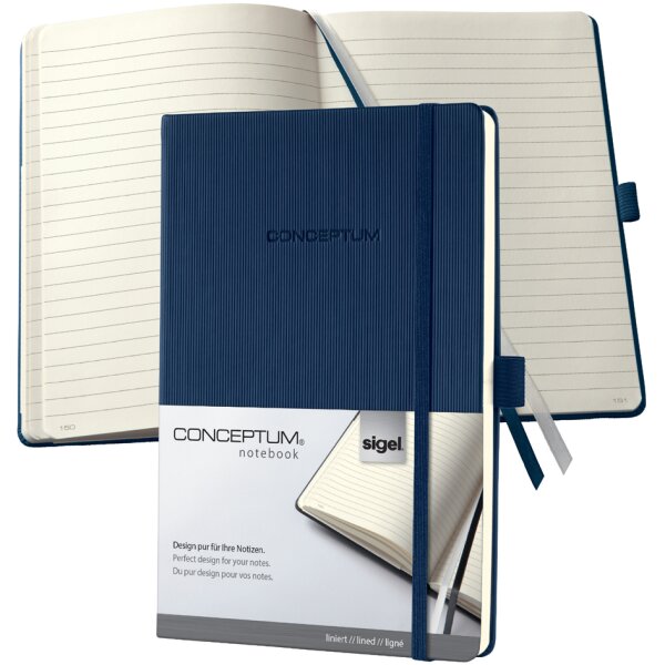 sigel Carnet de notes Conceptum, A5, quadrill&eacute;, beige