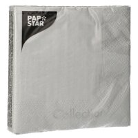 PAPSTAR Serviette de Noël, 330 x 330 mm, argent