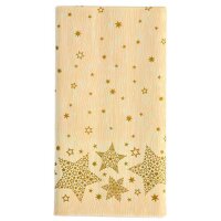 PAPSTAR Nappe pour Noël Christmas Shine, crème