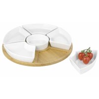Esmeyer Servierset SUSAN, aus Holz Porzellan, 7-teilig