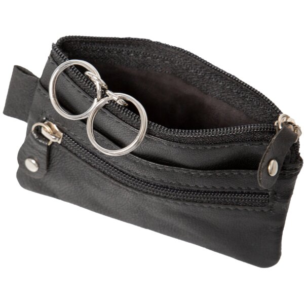 Alassio Étui pour clés, en cuir, marron