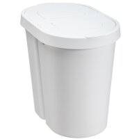 plast team Poubelle tri sélectif SEATTLE DUO, 2x25 L, argent