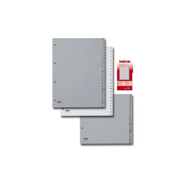 KOLMA Register KolmaFlex A4 18.244.03 grau A-Z 24-teilig