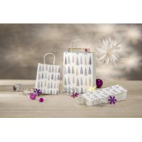 sigel Sac cadeau de Noël Pine Trees, grand