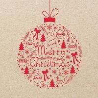 PAPSTAR Serviette à motif de Noël...