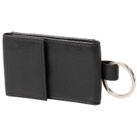 Alassio Mini porte-monnaie avec ornement métallique, noir