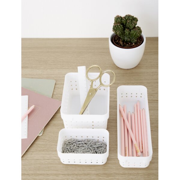 NHG Corbeille de rangement SEOUL ORGANIZER S, blanc