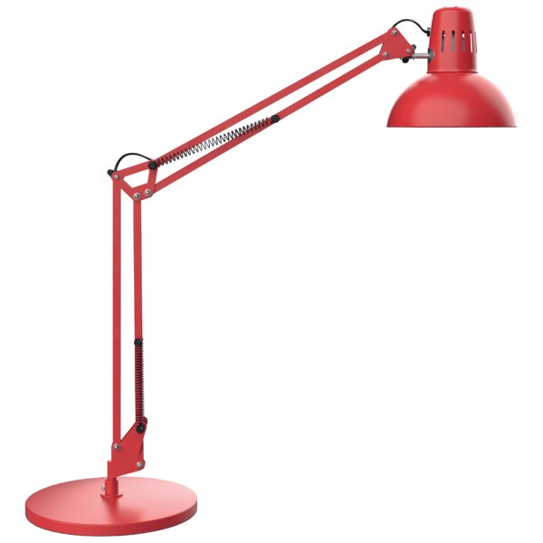 MAUL Lampe de bureau à LED MAULstudy, avec pied, rouge