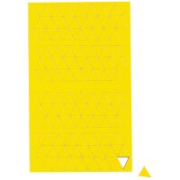 MAUL Magnetsymbol Dreieck, 10 x 10 mm, gelb