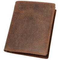 Alassio Portefeuille, format portrait, en cuir, noir