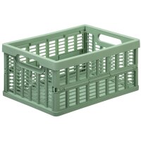 NHG Caisse de rangement pliante, PP, 3,5 litres, vert
