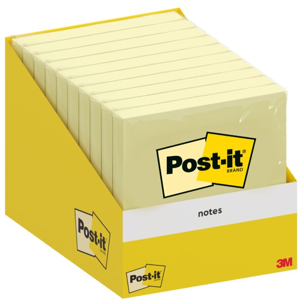 Post-it Haftnotizen, 76 x 76 mm, gelb