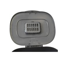 EDA Kompostbehälter mit Aktivkohlefilter, schwarz anthrazit