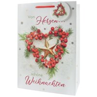 CACTUS Weihnachts-Geschenktüte Herz, gross