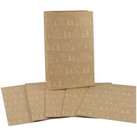 CACTUS Pochette cadeau de Noël Sapins, (L)100 x...