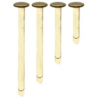 kangaro Rundkopf-Musterbeutelklammern, verkupfert, 25 mm