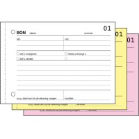 Expres Bonboekje, met carbon, A6 liggend, 3 x 50 vel