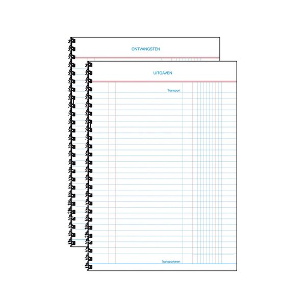 Expres Kasboek spiraal gebonden, A5 staand, 50 vel