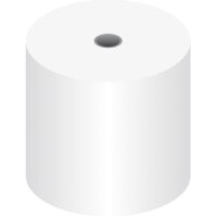 kangaro Rouleau de caisse, 76 mm x 46 m x 12 mm, blanc