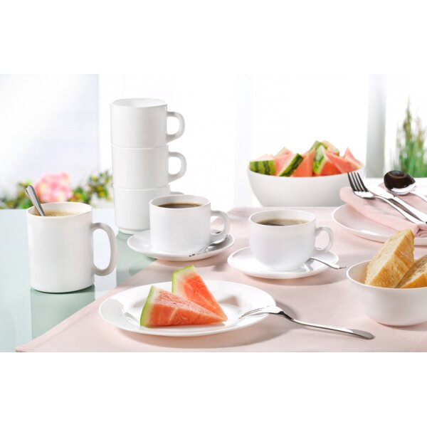 Esmeyer Arcoroc Tasse à café EVERYDAY, 0,22 l, blanc