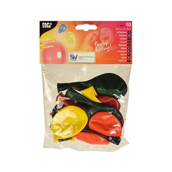 PAPSTAR Ballon de baudruche Crystal, couleurs assorties