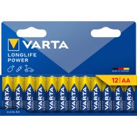 VARTA Pile alcaline LONGLIFE POWER, Mignon AA, pack de 10