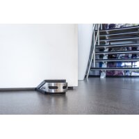 kangaro Cale-porte, caoutchouc/inox, longueur: 130 mm, noir