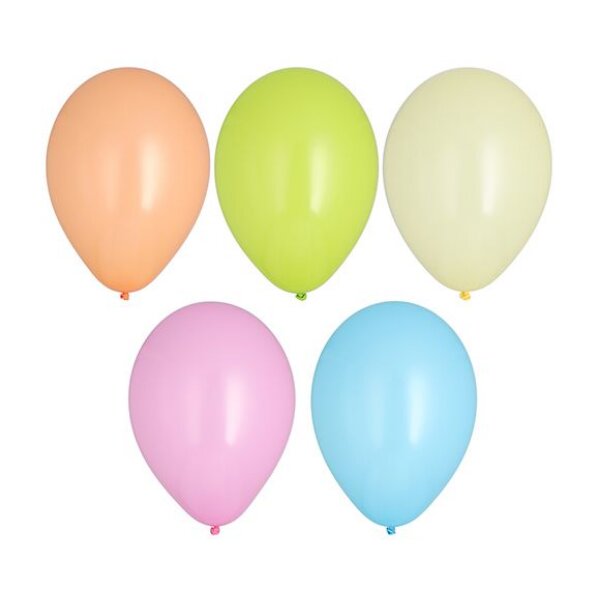 PAPSTAR Ballon de baudruche Pastel, couleurs assorties
