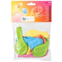 PAPSTAR Ballon de baudruche Pastel, couleurs assorties