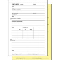 Expres Werkbonblok, zelfkopierend, A5 staand, 2 x 50 vel