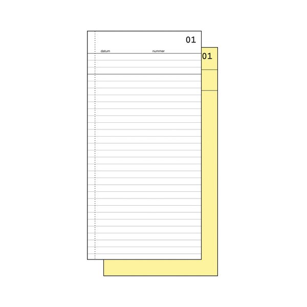 Expres Order Commissieboekje, met carbon, 2 x 50 vel